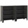 vidaXL hoiukapp 2 tk, hall, 72 x 36 x 82 cm, metall ja MDF