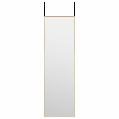 vidaXL uksepeegel, kuldne, 30 x 100 cm, klaas ja alumiinium