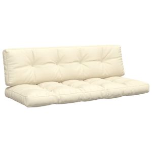 vidaXL euroaluse istmepadjad 2 tk, kreemjasvalge, kangas