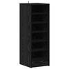 vidaXL Kinga kapp riiuliga Must tamm 32 x 35 x 90 cm Tehispuit