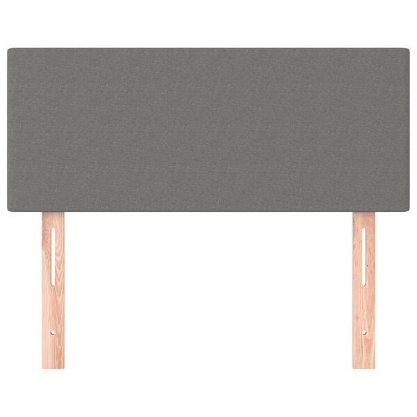 vidaXL voodiraam peats, tumehall, 80x5x78/88 cm, kangas