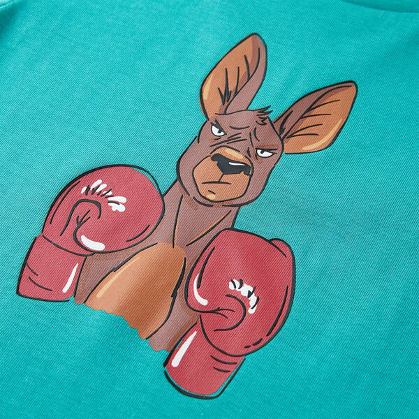 L&uuml;hikeste varrukatega laste T-s&auml;rk, tume m&uuml;ndiroheline, 104