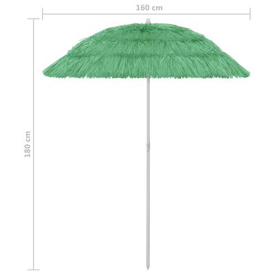 vidaXL Hawaii päikesevari roheline 180 cm