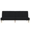 vidaXL 2-kohaline diivanvoodi, must, kangas