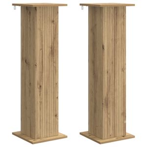 vidaXL Taimede alus 2 tk Artisan tamm 30,5 x 30 x 100,5 cm Tehispuit
