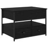 vidaXL Kohvilaud Must tamm 70 x 50 x 54.5 cm Tehispuit