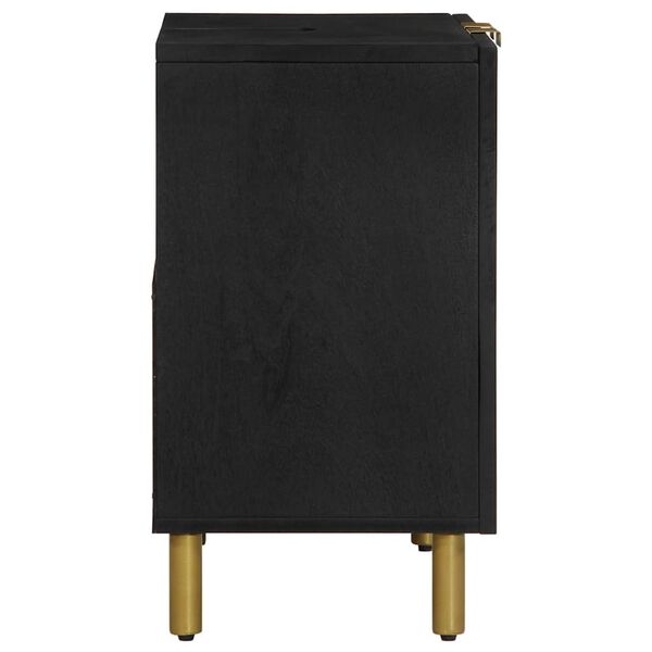 vidaXL vannitoa valamukapp, must, 62 x 33 x 58 cm, tehispuit