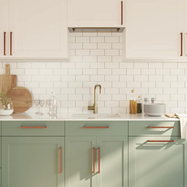 vidaXL kapi k&auml;epidemed 5 tk, pronks, 224 mm, roostevaba teras