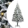 vidaXL Tehisj&otilde;ulupuu koos alusega Valge 240 cm PVC ja Teras ja Plast