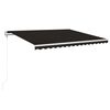 vidaXL automaatselt sisset&otilde;mmatav varikatus 400x350 cm antratsiithall