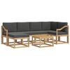 vidaXL V&auml;li diivanikomplekt 7 pcs Valge ja antratsiit Tugev akatsiapuu