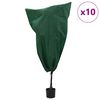 vidaXL K&uuml;lmakaitse Taime Fliiskatted Muu 10 pcs Roheline 0,8 x 1,2 m