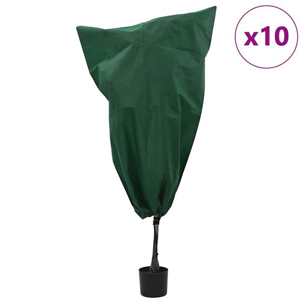vidaXL K&uuml;lmakaitse Taime Fliiskatted Muu 10 pcs Roheline 0,8 x 1,2 m