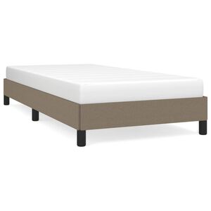 vidaXL Voodiraam ilma Madratsita Taupe 100x200 cm kangas