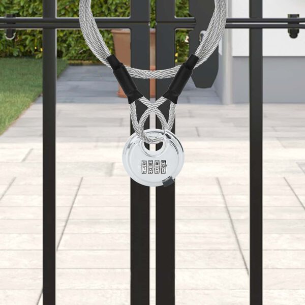 vidaXL Diksuss lukud koos v&otilde;tmetega 6 pcs H&otilde;bedane 7 x 2.3 x 7 cm