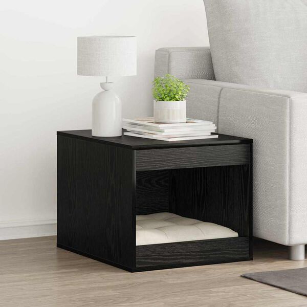 vidaXL Kassi liivakasti peidik Must tamm 47 x 59 x 42 cm Tehispuit