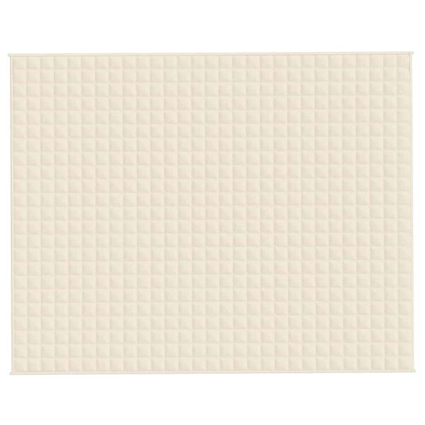 vidaXL raskustekk kreemjas 235x290 cm 15 kg kangas