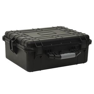 vidaXL kaasaskantav transpordikohver, must, 55 x 43 x 21 cm, PP