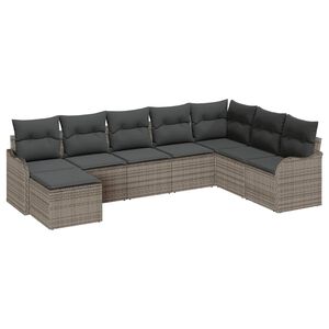 vidaXL Aia Diivanikomplekt padjaga 8 pcs Hall Pol&uuml;rooster