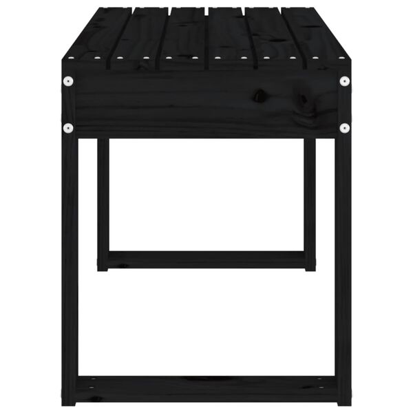 vidaXL aiapink, must, 80x38x45 cm, männipuit