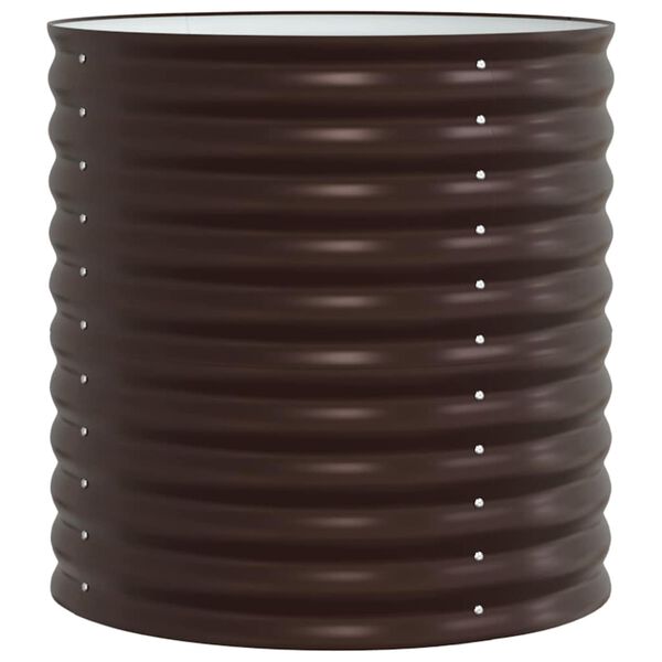 vidaXL K&otilde;rgendatud aia taimelava Pruun 80 x 80 x 81 cm Teras