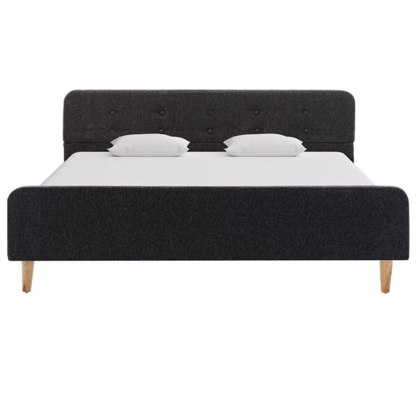 vidaXL voodiraam, tumehallist kotiriidest, 160 x 200 cm