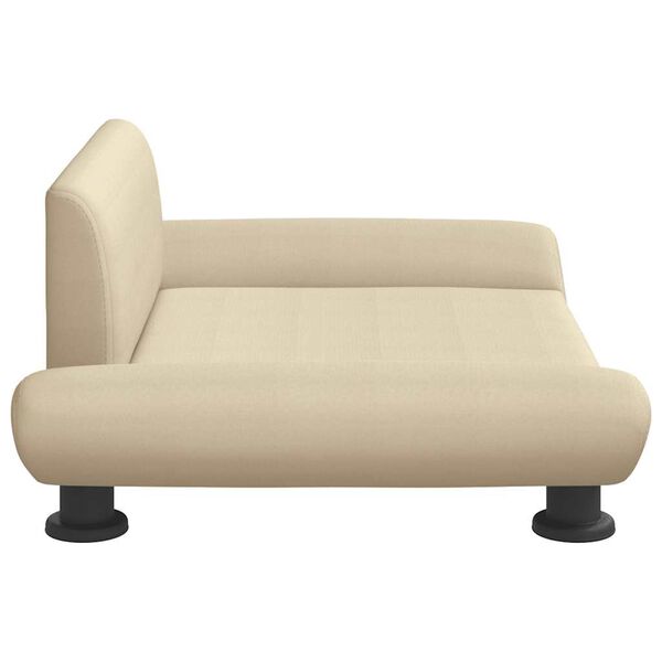 vidaXL koeravoodi, kreemjas, 70 x 45 x 28 cm, kangas