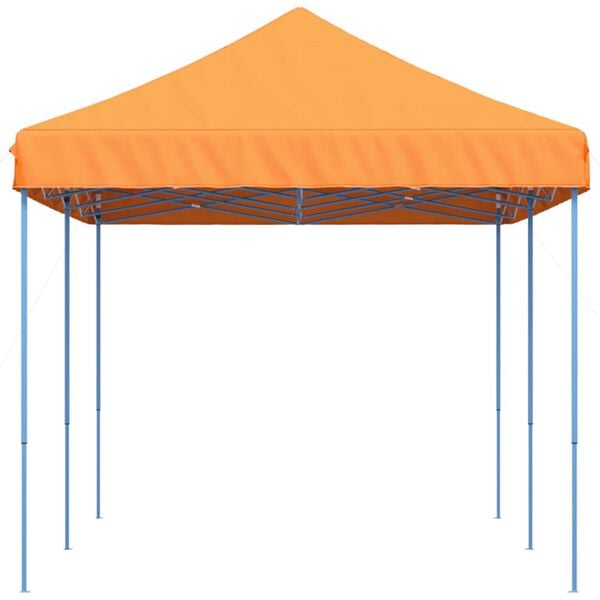 vidaXL kokkupandav pop-up peotelk, oranž, 580x292x315 cm