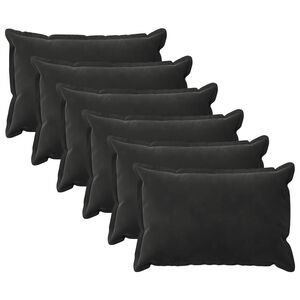vidaXL Padi padjaga HOUTEN 6 tk Must Samet