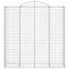 vidaXL kaarekujulised gabioonkorvid 10 tk, 200x50x200/220 cm, raud