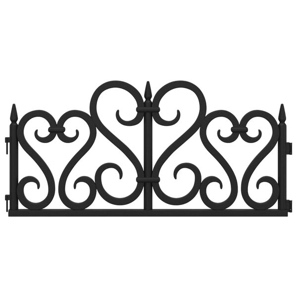 vidaXL murupiirded 17 tk must 10 m PP