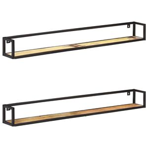 vidaXL seinariiulid 2 tk 160 cm taastatud puit