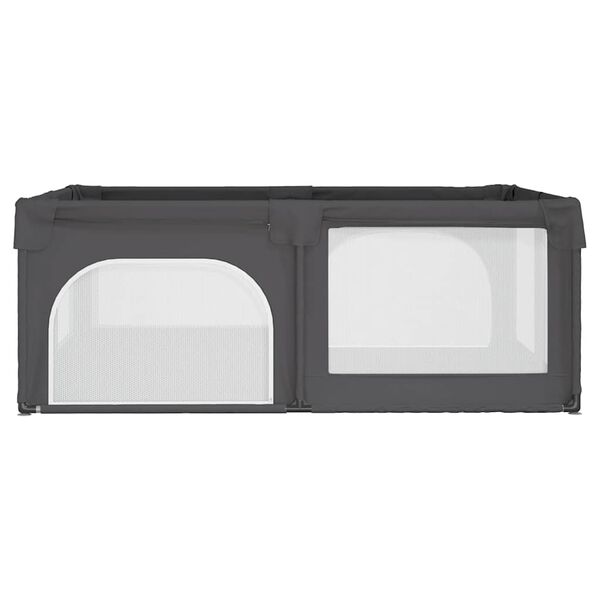 vidaXL beebi m&auml;nguaedik 2 uksega, tumehall, Oxfordi kangas