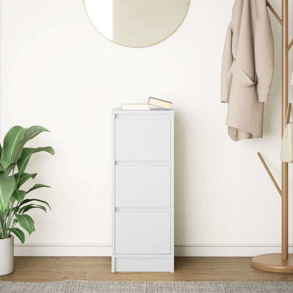 vidaXL puhvetkapp, valge, 29,5x34x76 cm, tehispuit