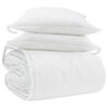vidaXL Teki komplekt padjaga 3 pcs Valge Down Feather