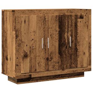 vidaXL puhvetkapp Old Wood 92x35x75 cm Engineered Wood