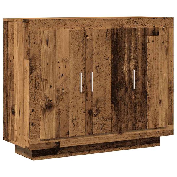 vidaXL puhvetkapp Old Wood 92x35x75 cm Engineered Wood