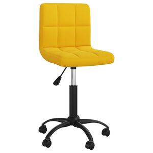 vidaXL p&ouml;&ouml;rlev kontoritool, sinepikollane, samet