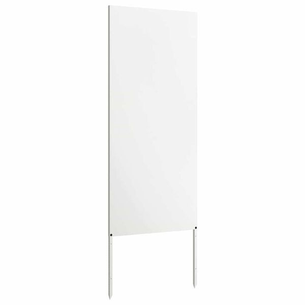 vidaXL Aia privaatsuse kate Valge 50 x 140 cm Külmpruun teras