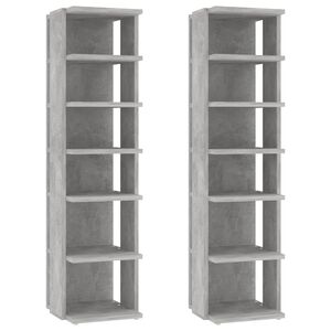 vidaXL kingakapid 2 tk, betoonhall, 27,5x27x102 cm