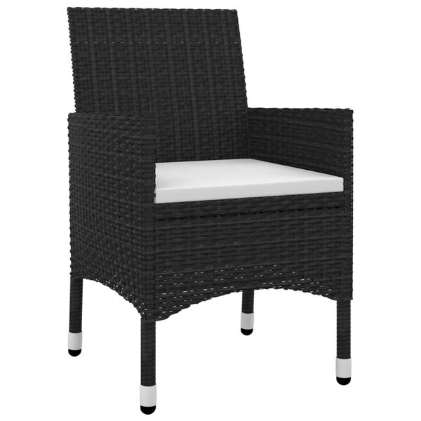 vidaXL 9-osaline aiam&ouml;&ouml;blikomplekt patjadega, pol&uuml;rotang ja klaas