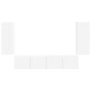 vidaXL TV seinakapikomplekt Seinale kinnitatav 4 pcs Valge Tehispuit