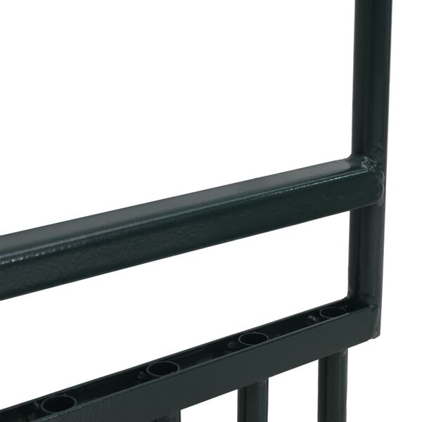 vidaXl muru aeraator 5 &otilde;&otilde;nsa piiga, roheline, pulberv&auml;rvitud teras