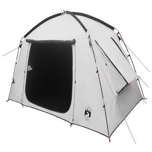vidaXL Kabintelk katusega Valge Mustate 210 x 210 x 138 cm Pol&uuml;ester