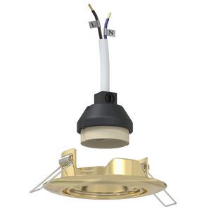 vidaXL Spotivalgus 6 pcs Kuldne 9 x 9 x 2.5 cm Metall