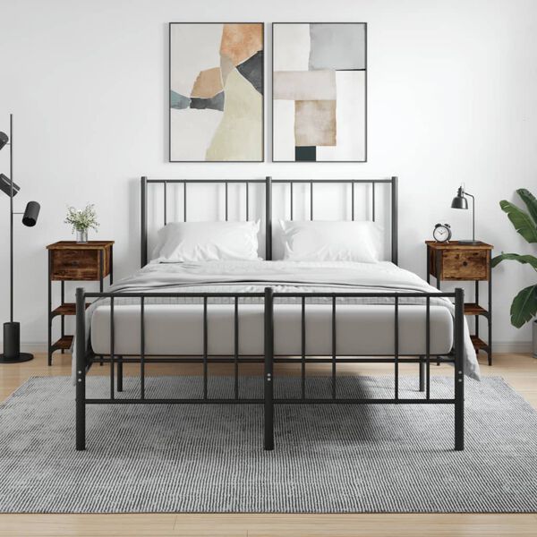 vidaXL &ouml;&ouml;kapid 2 tk, suitsutatud tamm, 34 x 36 x 70 cm, tehispuit