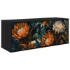 vidaXL Seinale paigaldatav TV kapp LOCHEM 102 x 33 x 40 cm Must tamm
