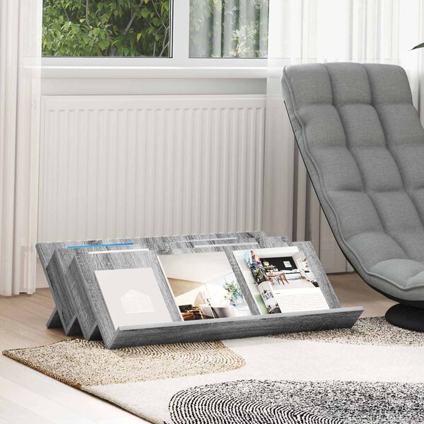 vidaXL Ajakirja riiul riiuliga Hall Sonoma 90 x 53 x 28,5 cm Tehispuit