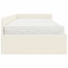 vidaXL Nurgavoodi raam koos madratsiga Muu peaga 2 pcs cream Samet