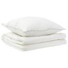 vidaXL Tekk ja padjakomplekt 2 pcs 155x200 cm Suvi 140 GSM Vill Valge